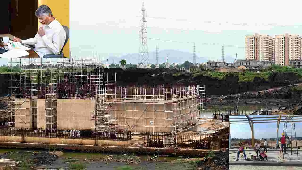 రాజధాని పనుల్లో వేగం పెంచాలి