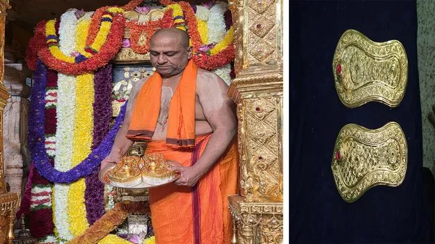 రాఘవరాయలకు నూతన స్వర్ణ పాదుకలు 
