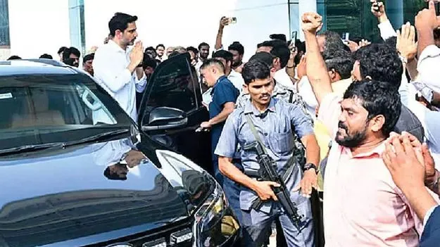 తిరుపతి చేరుకున్న లోకేశ్‌