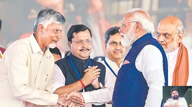 నేడు బాబు, పవన్‌ నివాసాలకు మోదీ