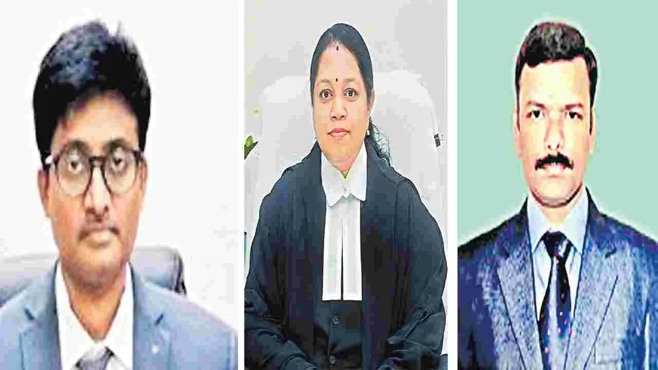 హైకోర్టుకు ముగ్గురు అదనపు న్యాయమూర్తులు