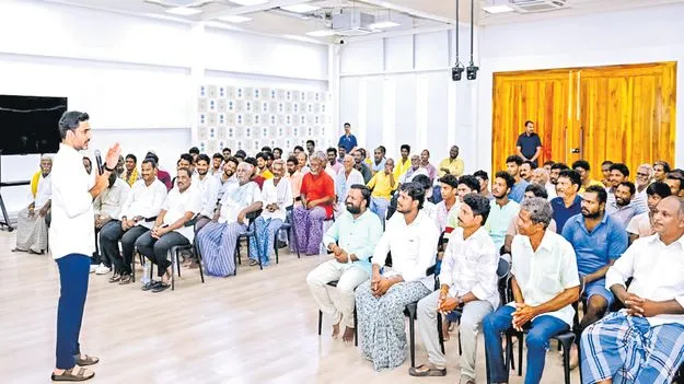 మత్స్యకారులకు లోకేశ్‌ ఆత్మీయ ఆతిథ్యం