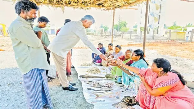 చేపలు తీసుకెళ్లి.. వంటలో సాయపడి