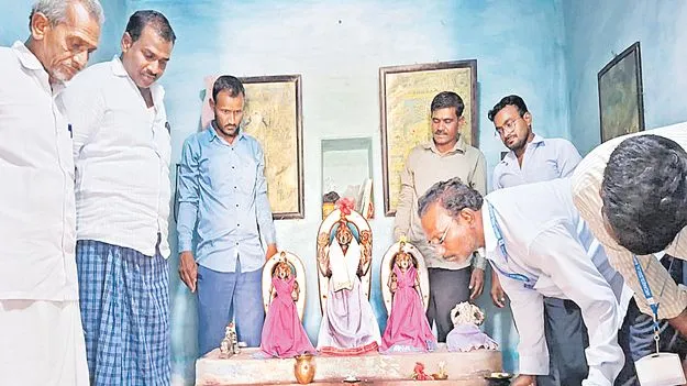 చెన్నిపాడులో అరుదైన శిలా విగ్రహం 