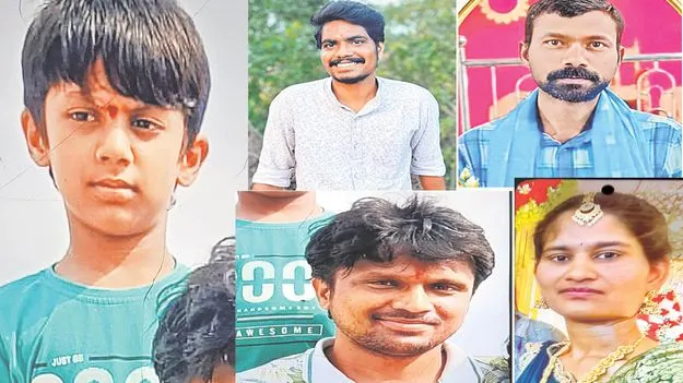 ఐదేళ్ల బాలుడిని రక్షించబోయి ఐదుగురు గల్లంతు 