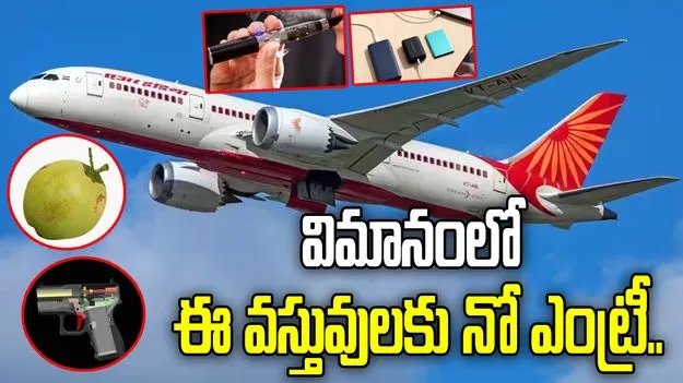 విమాన ప్రయాణాల్లో ఈ వస్తువులకు నో ఎంట్రీ! ఎందుకో తెలుసా?
