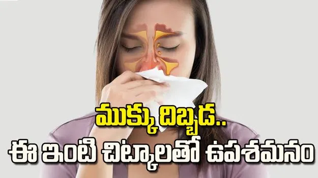 ముక్కు దిబ్బడతో ఇబ్బందిగా ఉందా? ఈ ఇంటి చిట్కాలతో ఉపశమనం