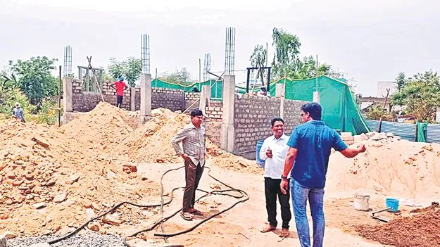 భద్రాద్రి రామయ్య భూముల్లో అక్రమ నిర్మాణాలు