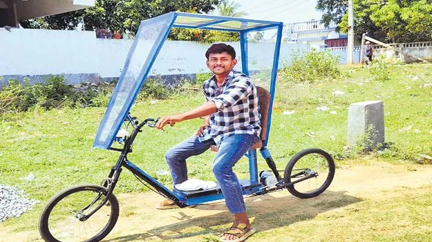 30 వేలతో సోలార్‌ ఈ-బైక్‌