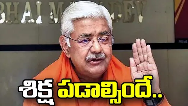 దోషులకు కఠిన శిక్ష పడాల్సిందే: వీహెచ్‌పీ అధ్యక్షుడు అలోక్ కుమార్