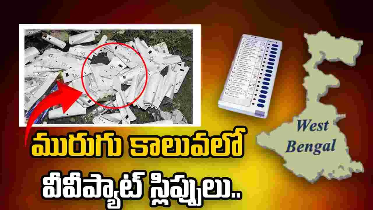 ఓట్ల లెక్కింపు వేళ.. మురుగు కాలువలో వీవీప్యాట్ స్లిప్పులు.. స్పందించిన ఈసీ