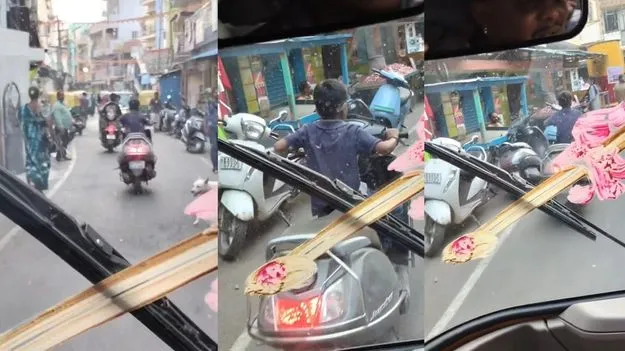 వామ్మో.. ఈ బుడ్డోడి తల్లిదండ్రులు ఎవరో గానీ..