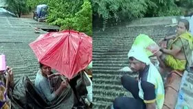 హృదయవిదారకం.. నాలుగు గంటల పాటు ఇంటి పైకప్పుపై మృతదేహంతో..