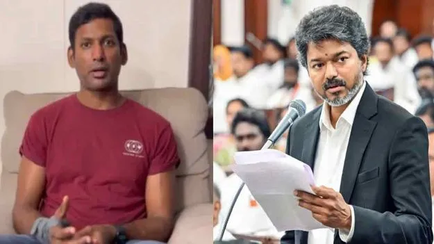 విజయ్‌కు విజిల్ వేసి అభినందనలు చెప్పిన విశాల్
