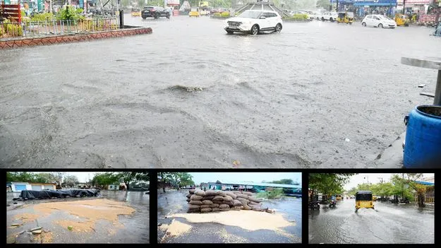 భారీ వర్షం.. అతలాకుతలం 
