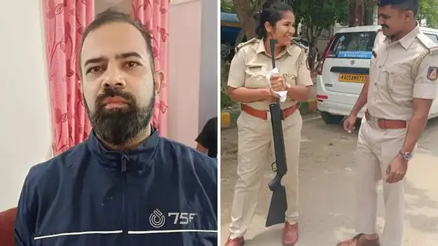 ఎయిర్ గన్‌తో కాల్పులకు తెగబడిన టెకీ.. సెక్యూరిటీ సిబ్బంది, వాహనాలపై పెల్లెట్ల వర్షం..
