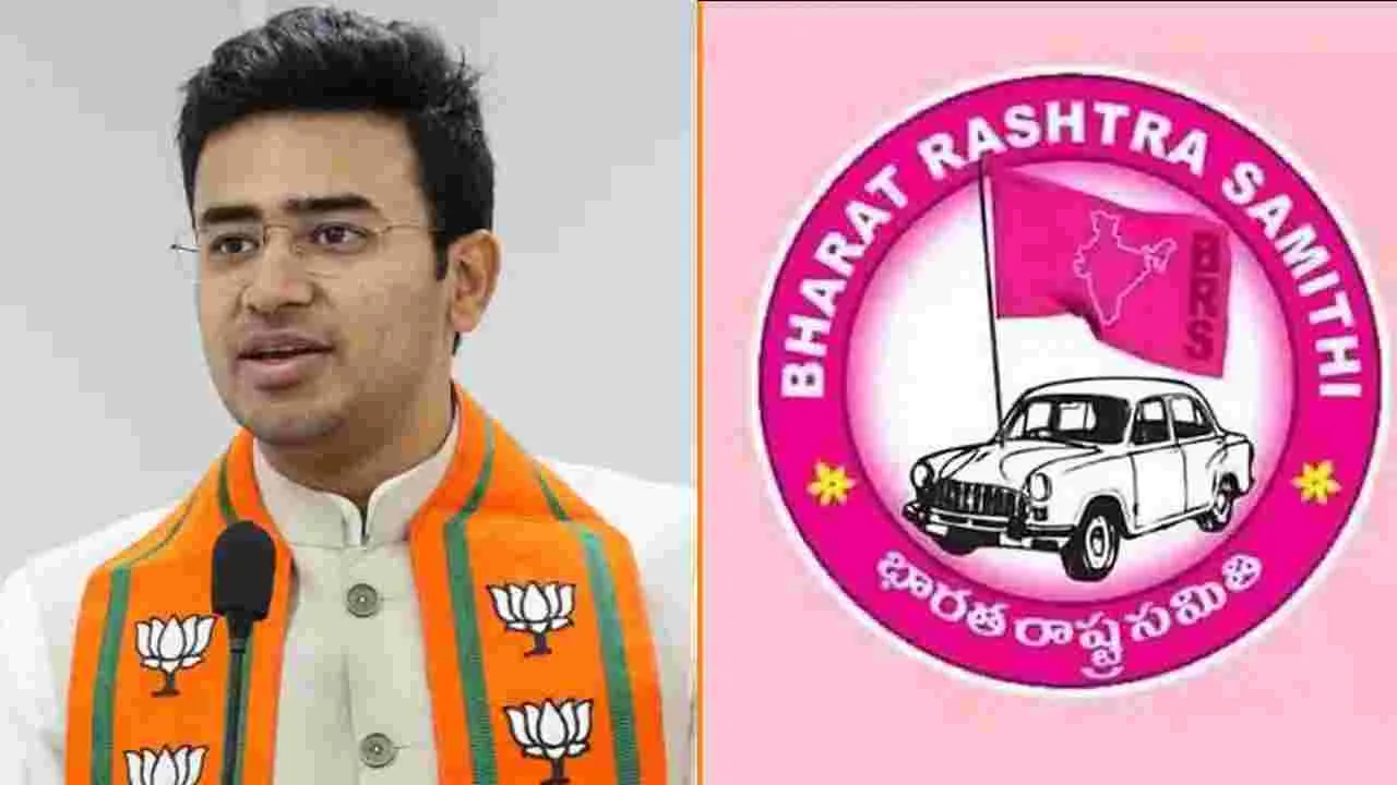 తేజస్వి సూర్యపై పోలీసులకు బీఆర్ఎస్ ఫిర్యాదు