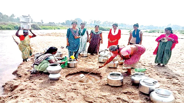  Drinking Water! నది చెంతనే ఉన్నా..  తాగునీటికి  అవస్థే!