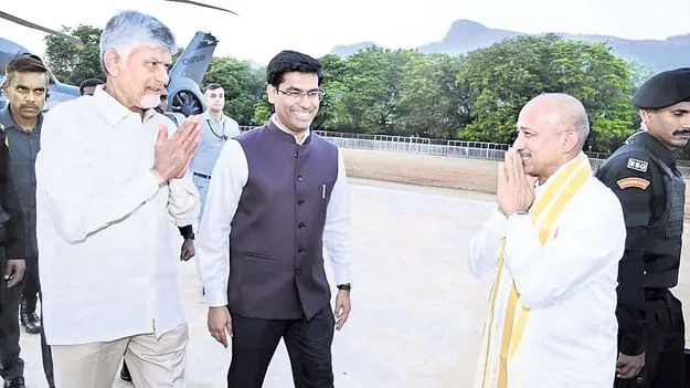 CM: చంద్రబాబుకు ఘనస్వాగతం