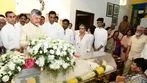 జీఎన్ నాయుడు పార్థివ దేహానికి సీఎం చంద్రబాబు, లోకేశ్ నివాళులు