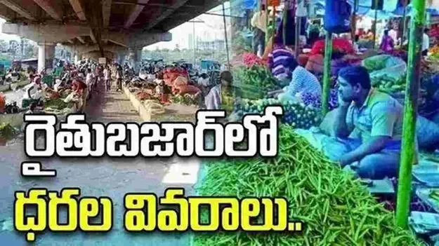 కూకట్‌పల్లి రైతుబజార్‌లో నేటి ధరల వివరాలు..