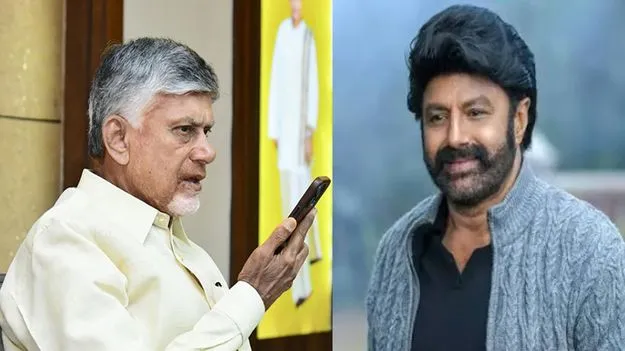 షూటింగ్‌లో గాయపడిన బాలకృష్ణకు సీఎం చంద్రబాబు పరామర్శ