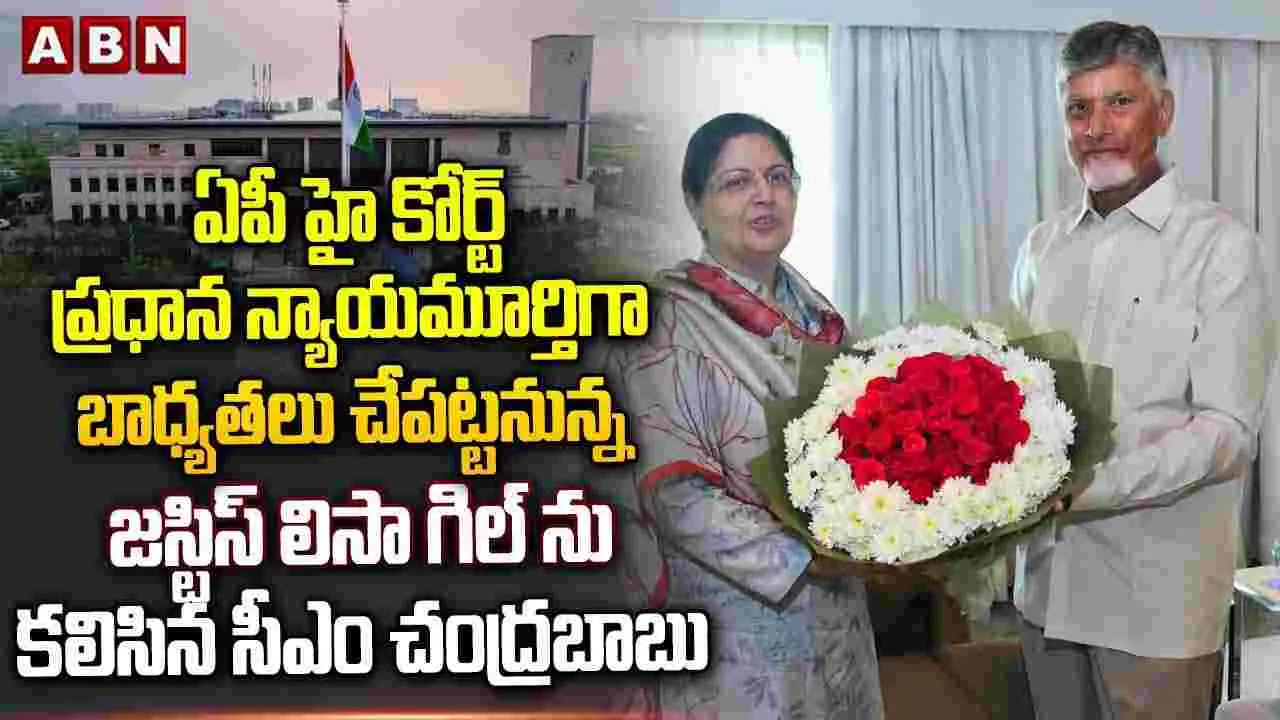జస్టిస్ లిసా గిల్‌ను కలిసిన సీఎం చంద్రబాబు..