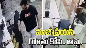 మాజీ ప్రేయసి గొంతు కోసిన ప్రేమోన్మాది.. ఆపై గొంతు కోసుకుని..