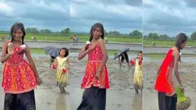 పొలంలో బాలికల డ్యాన్స్.. నెటిజన్ల హృదయాలను దోచుకున్న వీడియో వైరల్