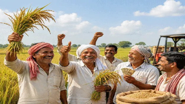 అన్నదాతల ఆనందం