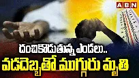దంచికొడుతున్న ఎండలు.. వడదెబ్బతో ముగ్గురి మృతి