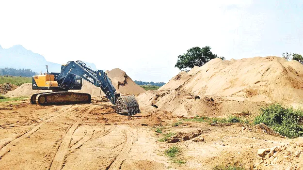 Transporting... Stockpiling... తరలిస్తూ.. పోగు చేస్తూ..