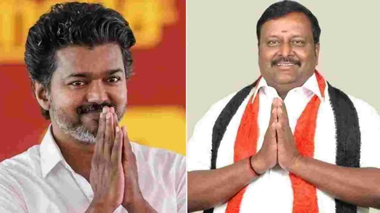 విజయ్‌కు మద్దతుగా సంతకం పెట్టిన ఎమ్మెల్యే కామరాజ్.. వీడియో విడుదల చేసిన టీవీకే..