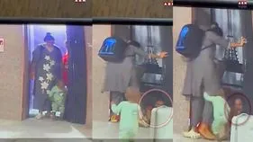 అయ్యో పాపం.. ఫ్లోర్, లిఫ్ట్‌కి మధ్యలో ఇరుక్కుని 