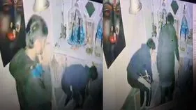 చోరీకి ముందు దేవతకు క్షమాపణ.. వీడియో వైరల్ 