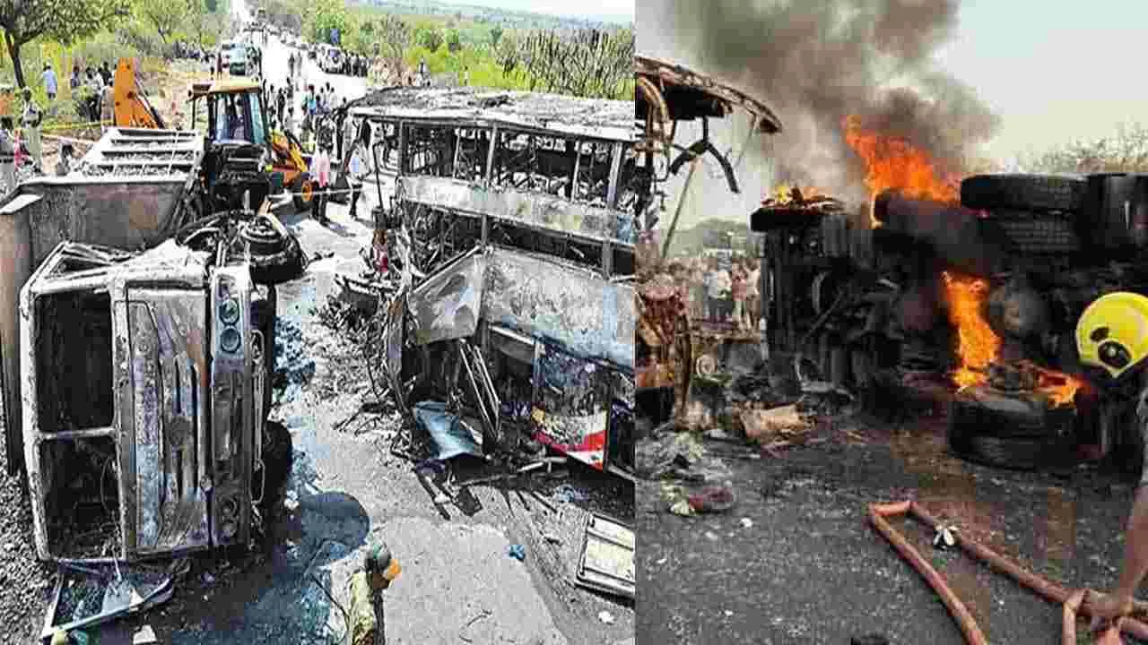 మార్కాపురం బస్సు ప్రమాదం.. డ్రైవర్, ఓనర్ అరెస్ట్