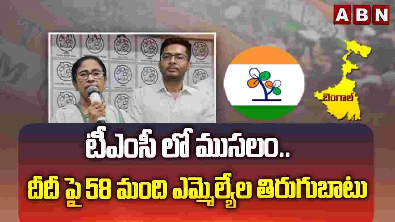 టీఎంసీ లో ముసలం.. దీదీ పై 58 మంది ఎమ్మెల్యేల తిరుగుబాటు