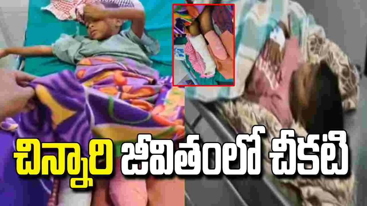 మేడారంలో ఘోర ప్రమాదం.. రాతి కట్టడం పడి బాలుడి కాలు తొలగింపు