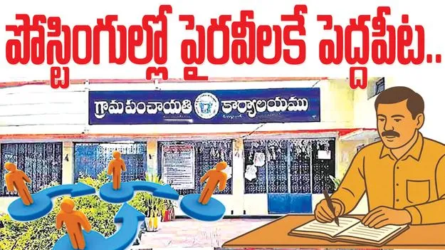పోస్టింగుల్లో పైరవీలకే పెద్దపీట