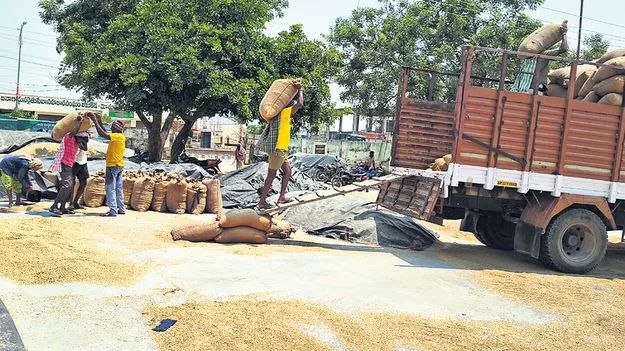 ధాన్యం కాంటాలు ప్రారంభం