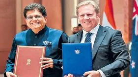 న్యూజిలాండ్‌తో స్వేచ్ఛా వాణిజ్య ఒప్పందం.. ఈ రంగాలకు లాభమే.. 