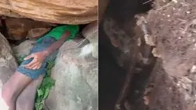 కొండ రాళ్ల మధ్య ఇరుక్కున్న బాలుడి తల.. 8 గంటల నరకం తర్వాత..