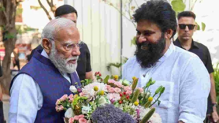  పవన్ కల్యాణ్ నివాసానికి ప్రధాని మోదీ 