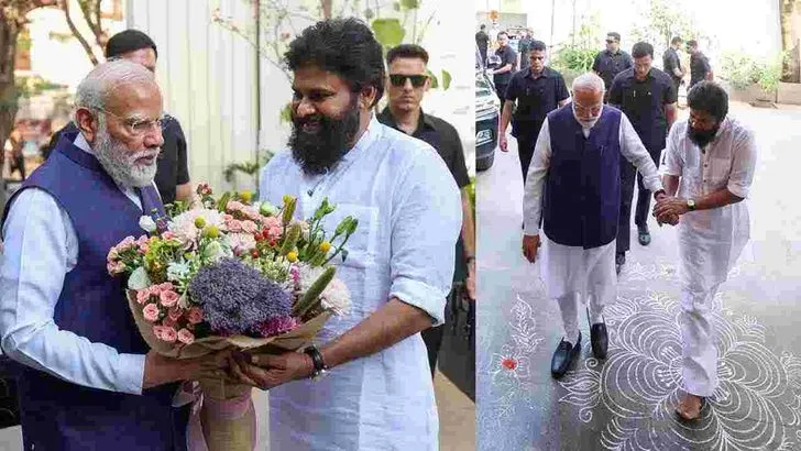  పవన్ కల్యాణ్ నివాసానికి ప్రధాని మోదీ 