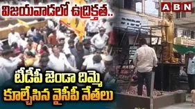 విజయవాడలో టీడీపీ జెండా దిమ్మె కూల్చివేత ఘటన.. వైసీపీ నేత అరెస్ట్