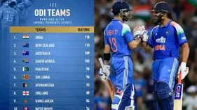 వన్డే ర్యాంకింగ్స్‌లో నం.1గా టీమిండియా..