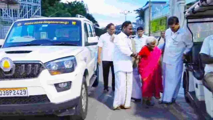తిరుమల శ్రీవారిని దర్శించుకున్న 116 ఏళ్ల వృద్ధురాలు..