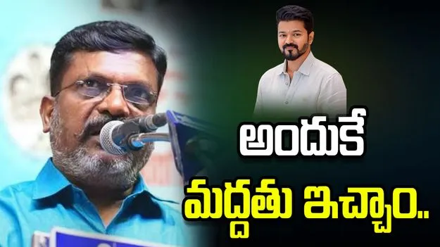 అందుకే విజయ్‌కి మద్దతు ఇచ్చాము: వీసీకే చీఫ్