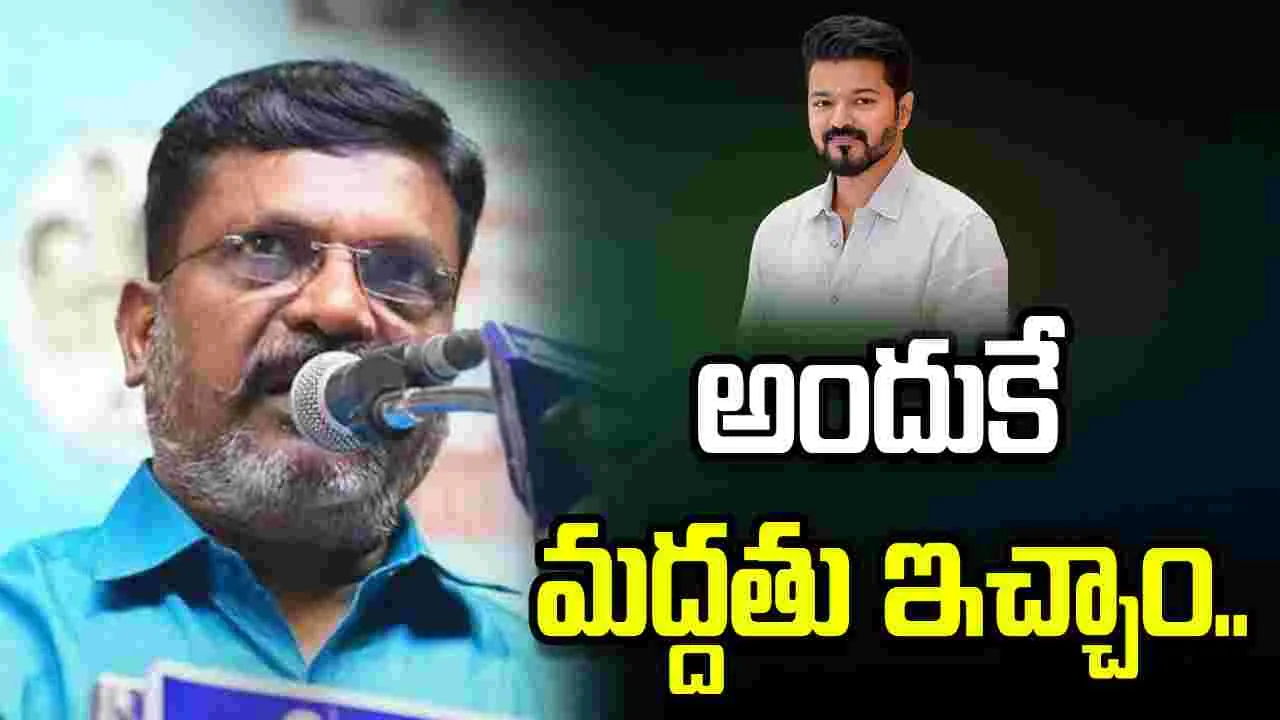 అందుకే విజయ్‌కి మద్దతు ఇచ్చాము: వీసీకే చీఫ్