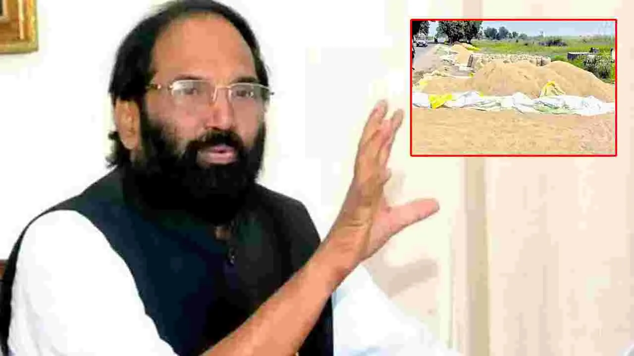 రైతులు పండించిన చివరి గింజ వరకు కొనుగోలు: మంత్రి ఉత్తమ్ కుమార్